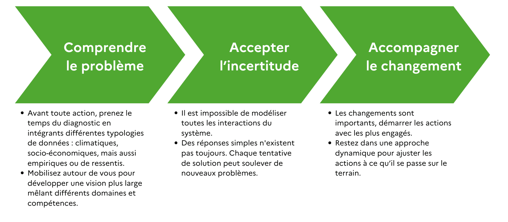 3 étapes de la systémie